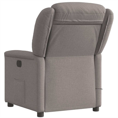Massagestoel verstelbaar stof taupe