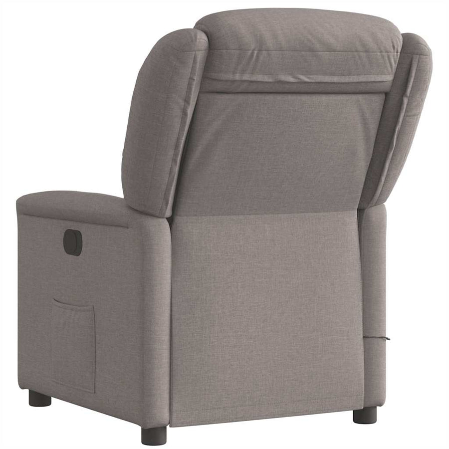 Massagestoel verstelbaar stof taupe