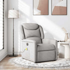 Massage chair adjustable fabric cloud grey