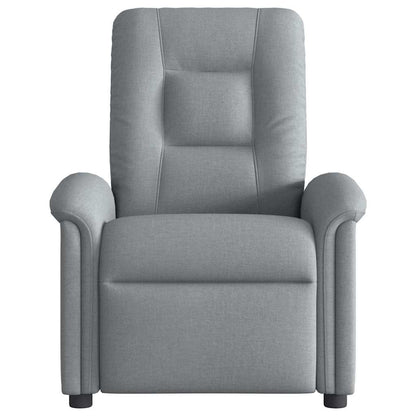 Fauteuil verstelbaar stof lichtgrijs