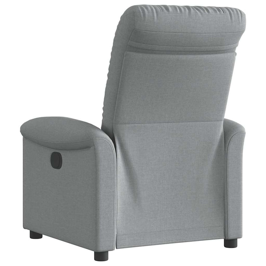 Fauteuil verstelbaar stof lichtgrijs