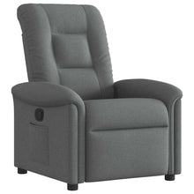 Fauteuil verstelbaar stof donkergrijs