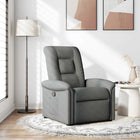 Fauteuil verstelbaar stof donkergrijs 77x91.5x96 cm