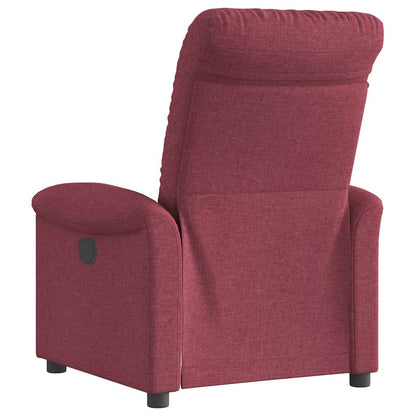 Fauteuil verstelbaar stof wijnrood