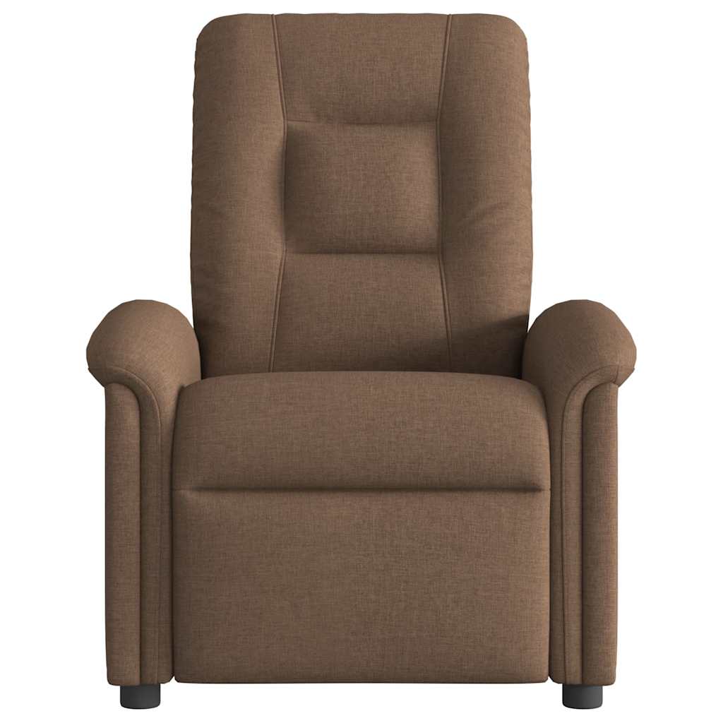 Fauteuil verstelbaar stof bruin