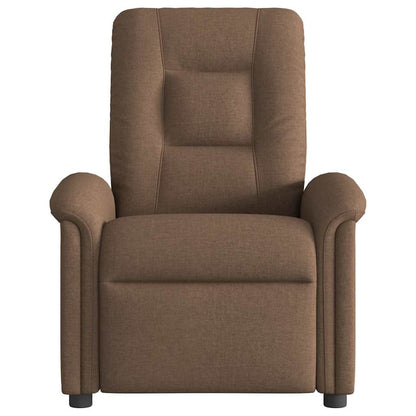 Fauteuil verstelbaar stof bruin