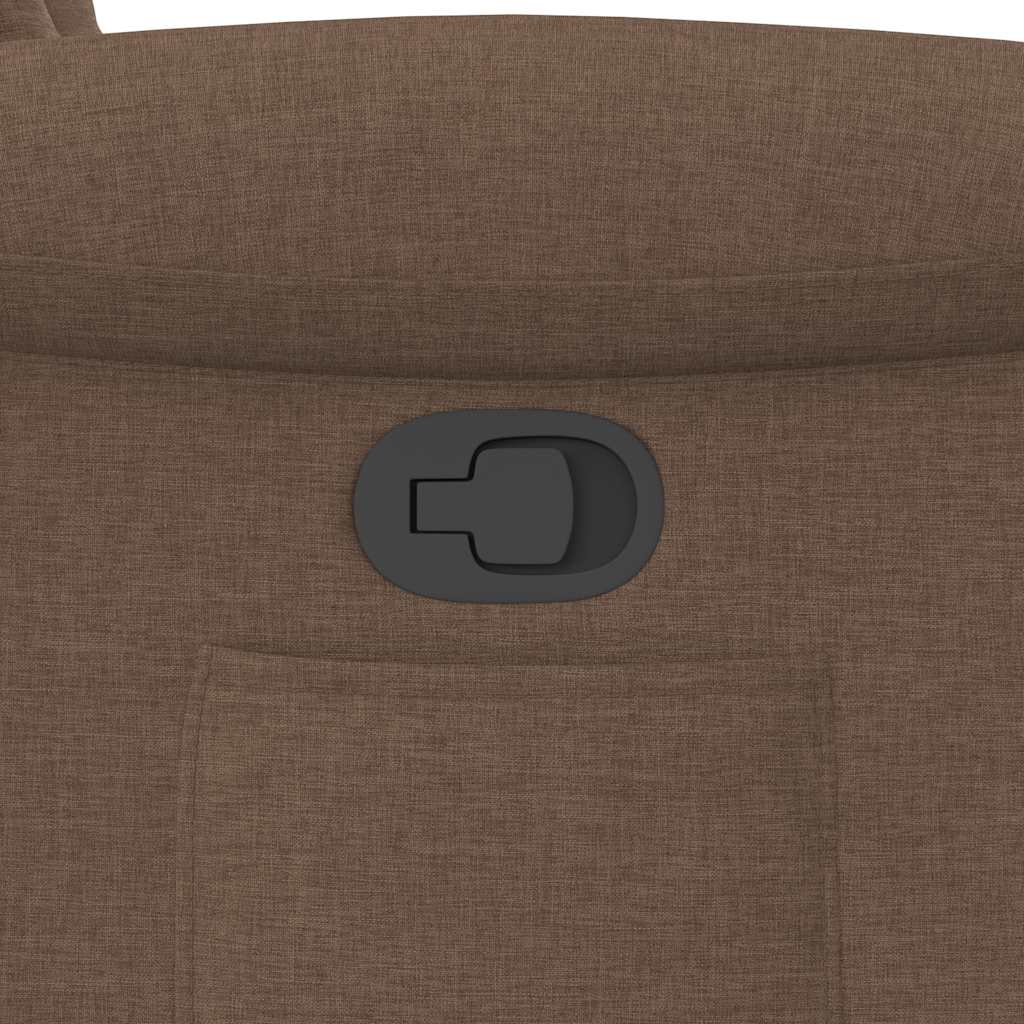 Fauteuil verstelbaar stof bruin