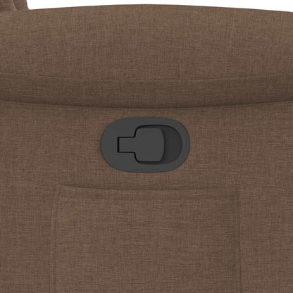 Fauteuil verstelbaar stof bruin