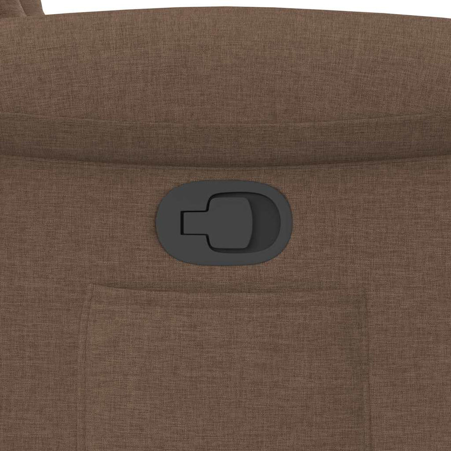 Fauteuil verstelbaar stof bruin