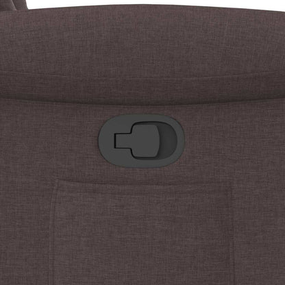 Fauteuil verstelbaar stof donkerbruin