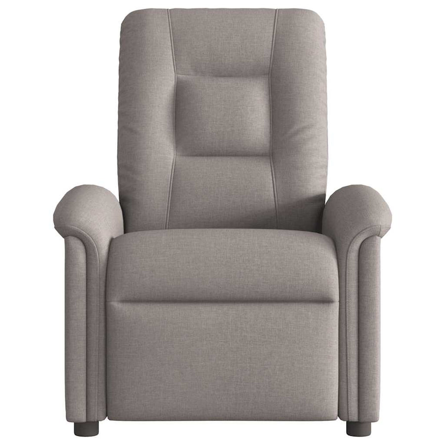 Fauteuil verstelbaar stof taupe