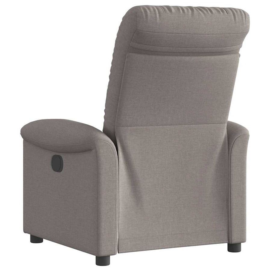 Fauteuil verstelbaar stof taupe
