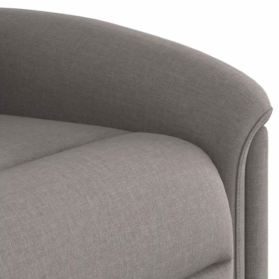Fauteuil verstelbaar stof taupe