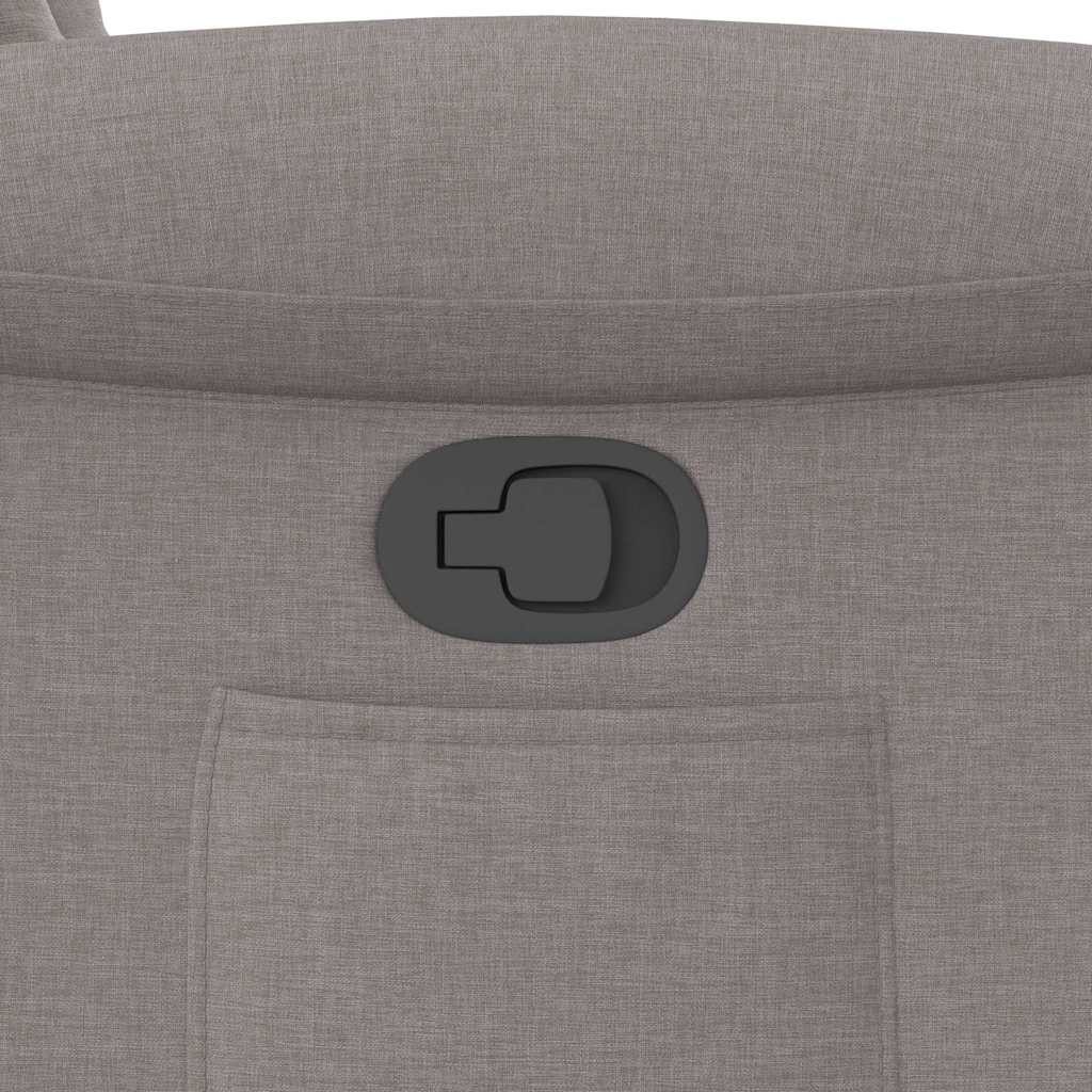Fauteuil verstelbaar stof taupe