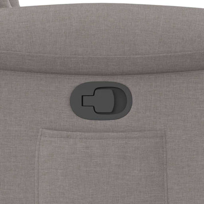 Fauteuil verstelbaar stof taupe