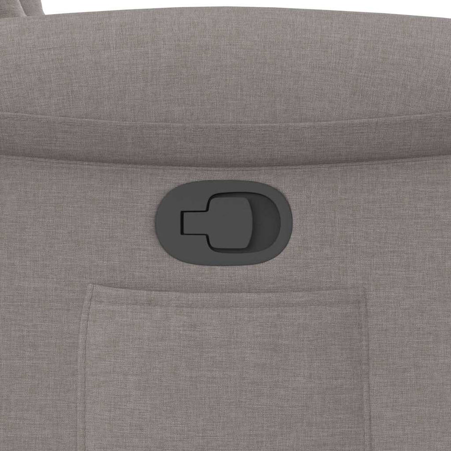 Fauteuil verstelbaar stof taupe