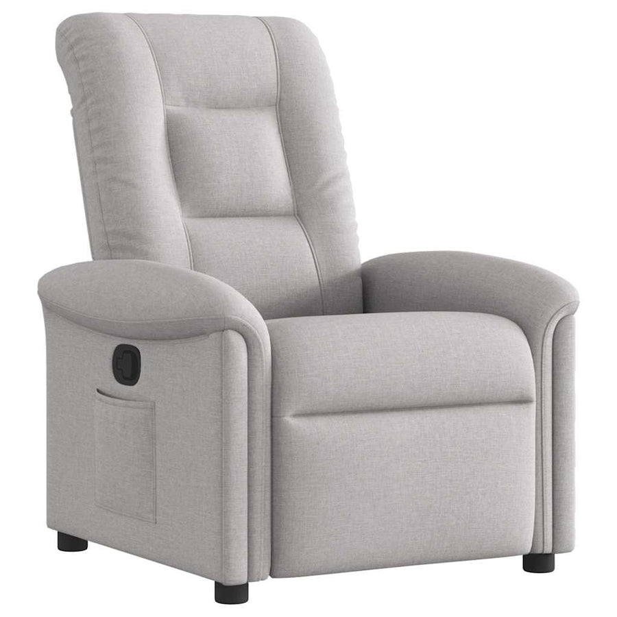 Fauteuil verstelbaar stof wolk grijs