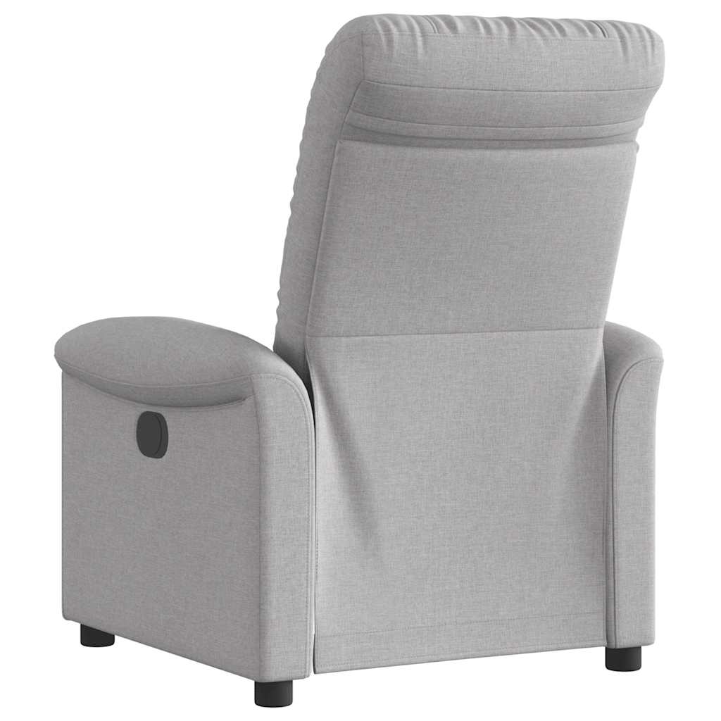 Fauteuil verstelbaar stof wolk grijs