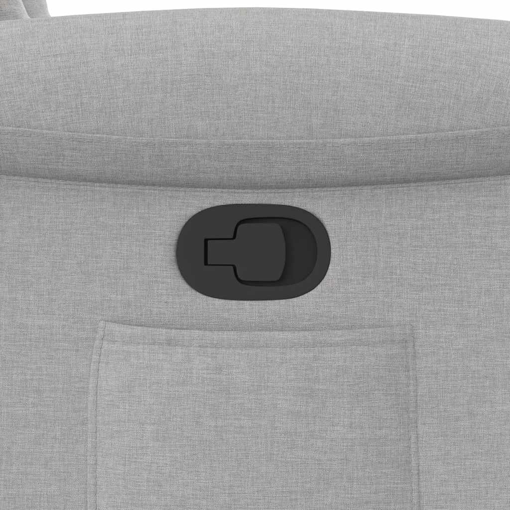 Fauteuil verstelbaar stof wolk grijs