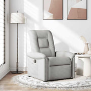 Fauteuil verstelbaar stof grijs