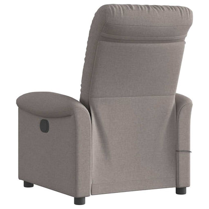 Massagestoel verstelbaar stof taupe