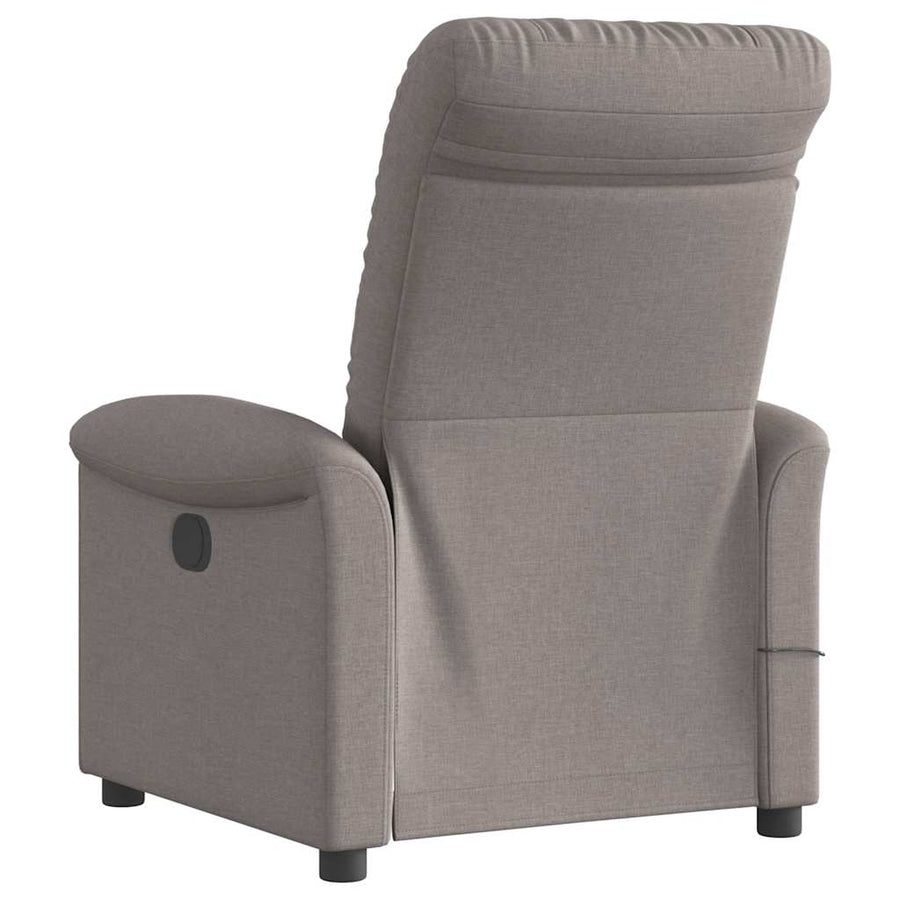 Massagestoel verstelbaar stof taupe