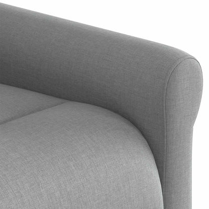 Fauteuil verstelbaar stof lichtgrijs