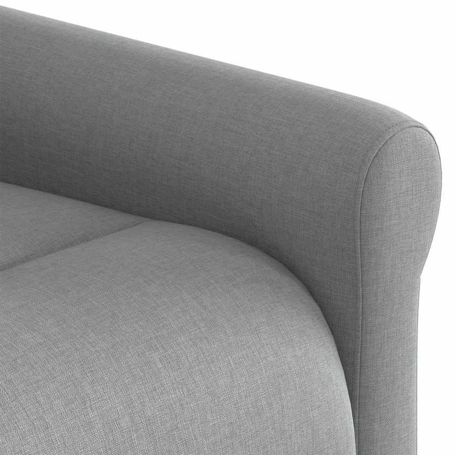 Fauteuil verstelbaar stof lichtgrijs