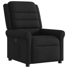 Fauteuil verstelbaar stof zwart