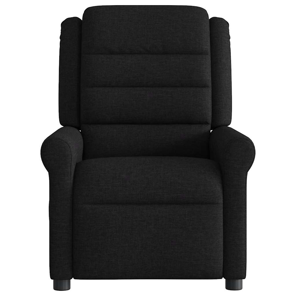Fauteuil verstelbaar stof zwart