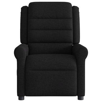 Fauteuil verstelbaar stof zwart