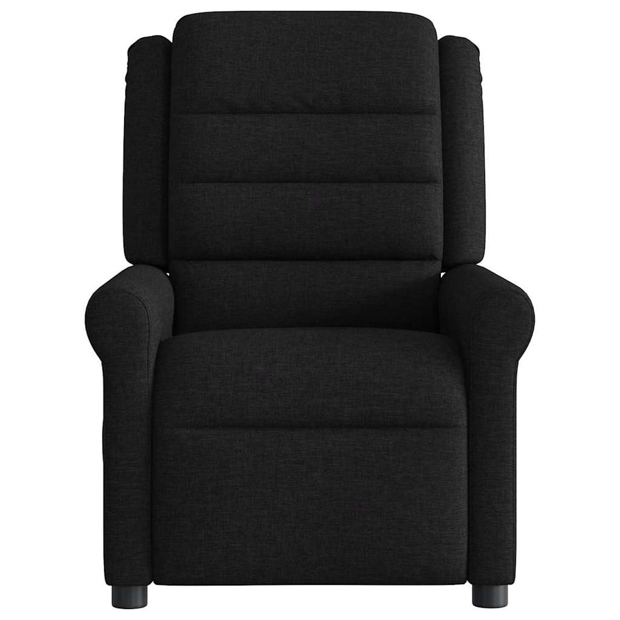 Fauteuil verstelbaar stof zwart