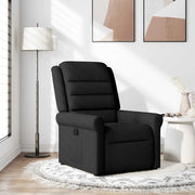 Fauteuil verstelbaar stof zwart 73x91.5x102.5 cm
