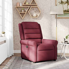 Fauteuil verstelbaar wijnrood stof