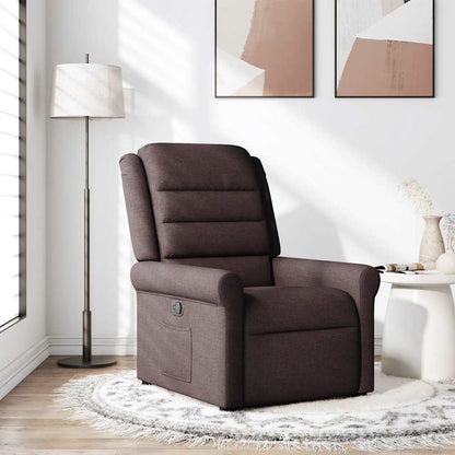 Fauteuil Verstelbaar Stof Donkerbruin 1 Nee