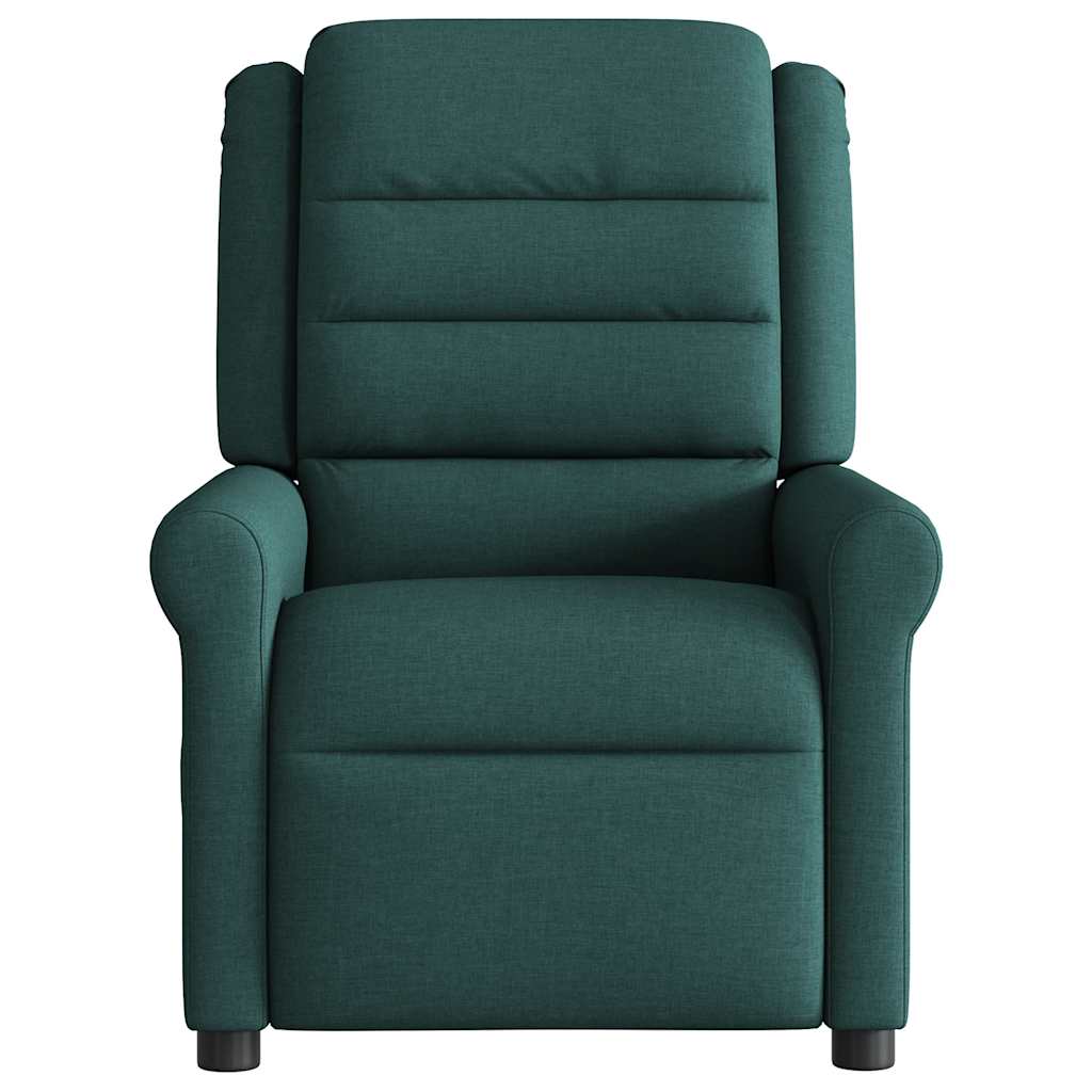 Fauteuil verstelbaar stof donkergroen