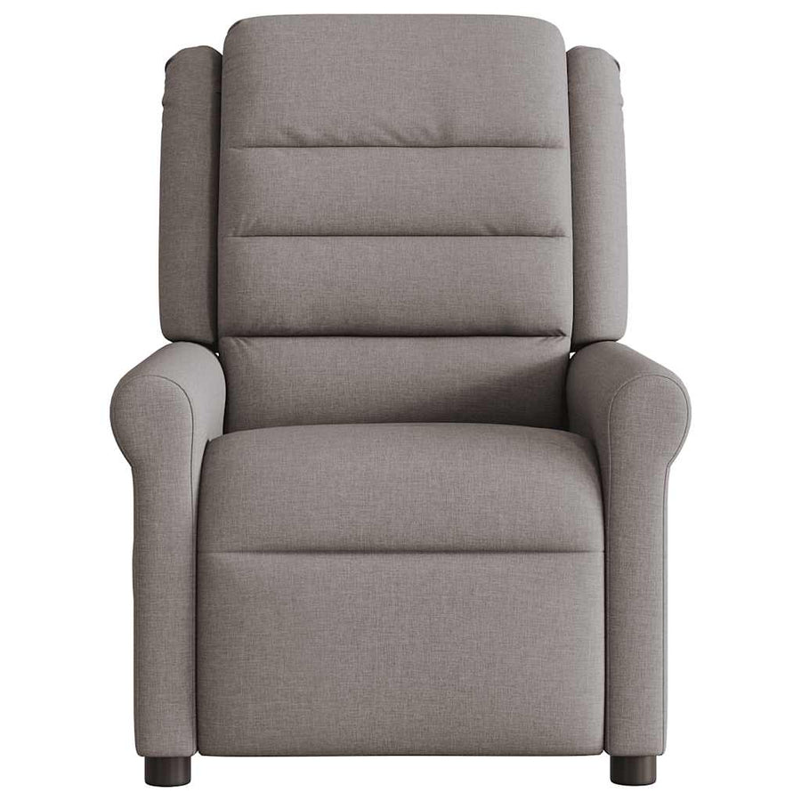 Fauteuil verstelbaar stof taupe