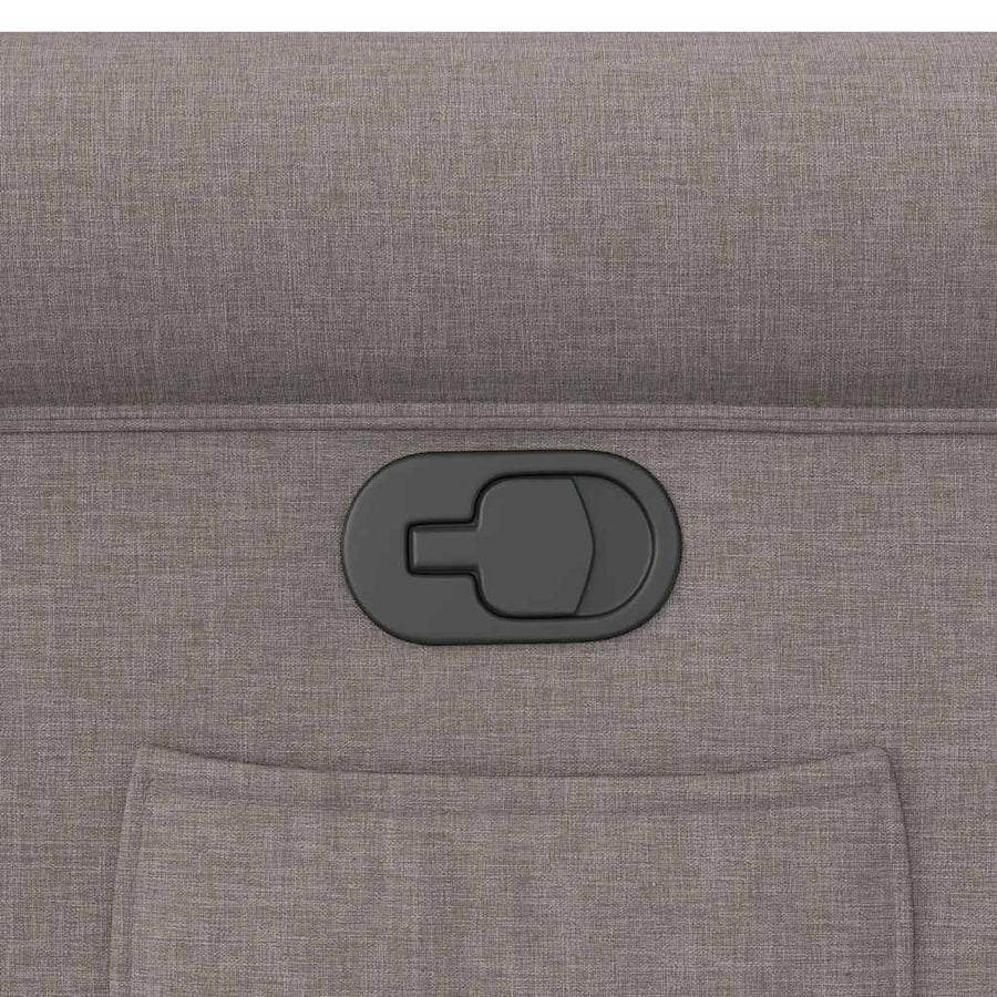 Fauteuil verstelbaar stof taupe