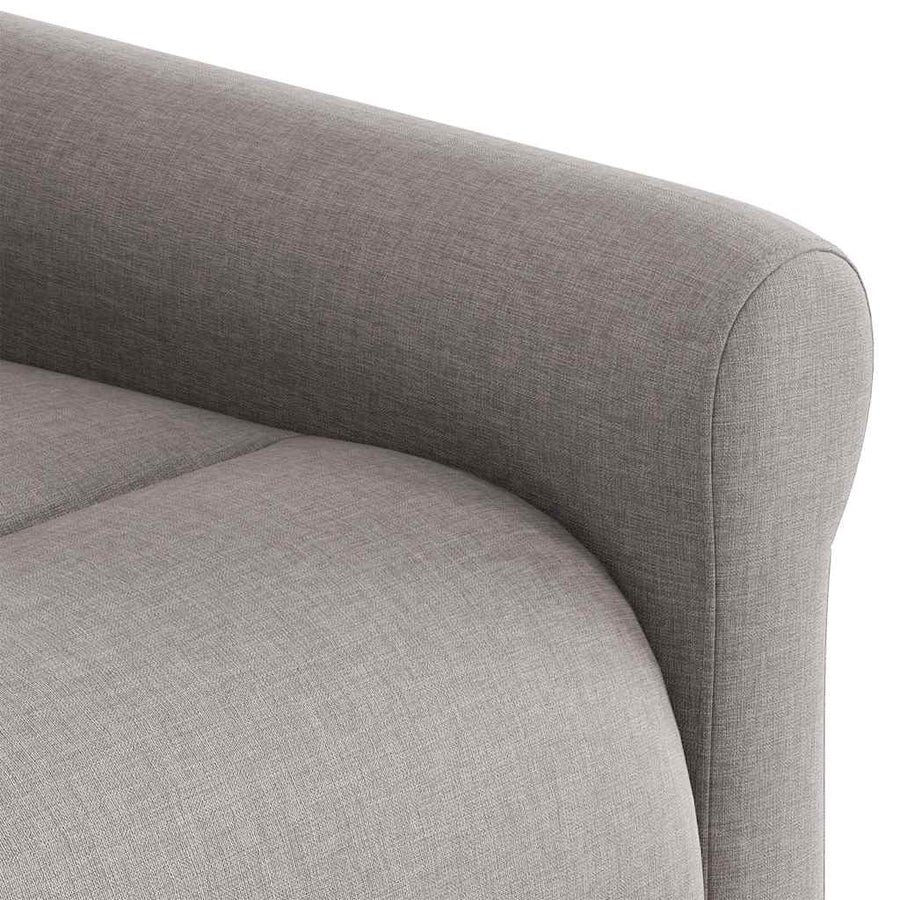 Fauteuil verstelbaar stof taupe