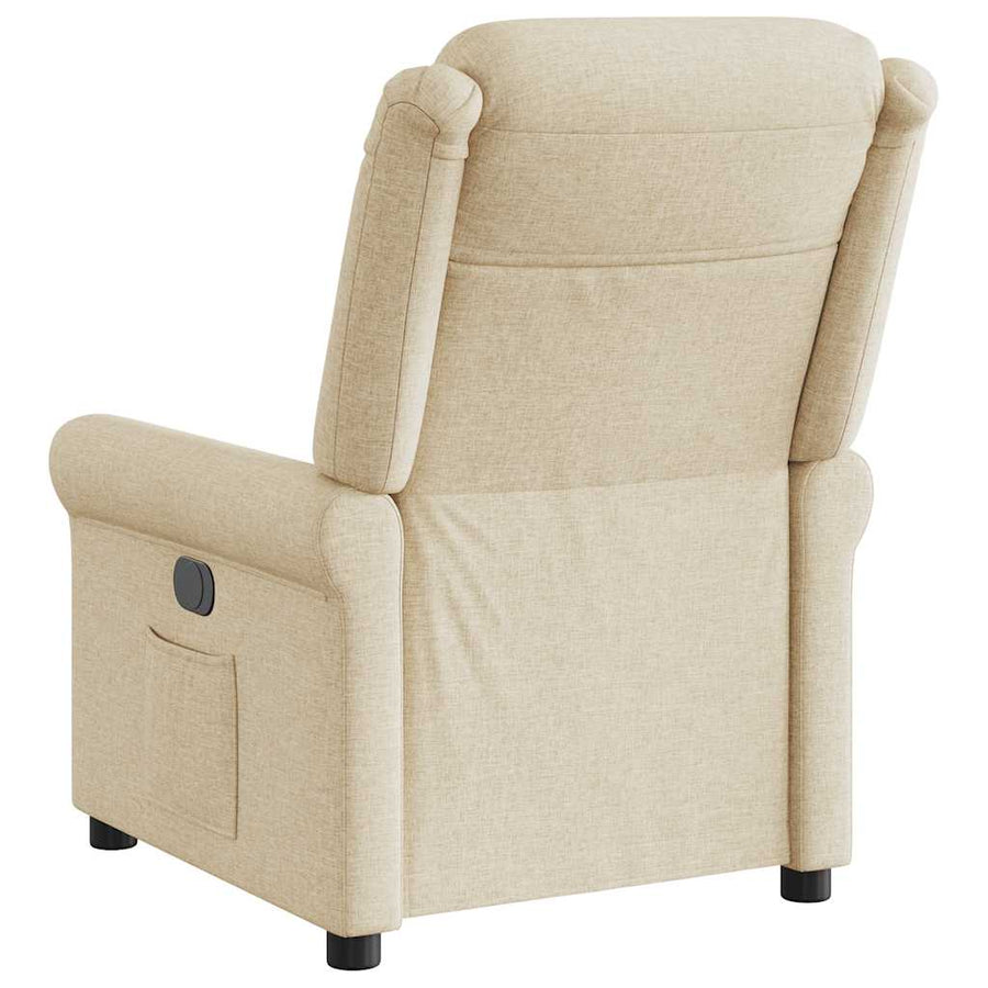 Fauteuil Verstelbaar Stof Kleurig Crème 1 Nee