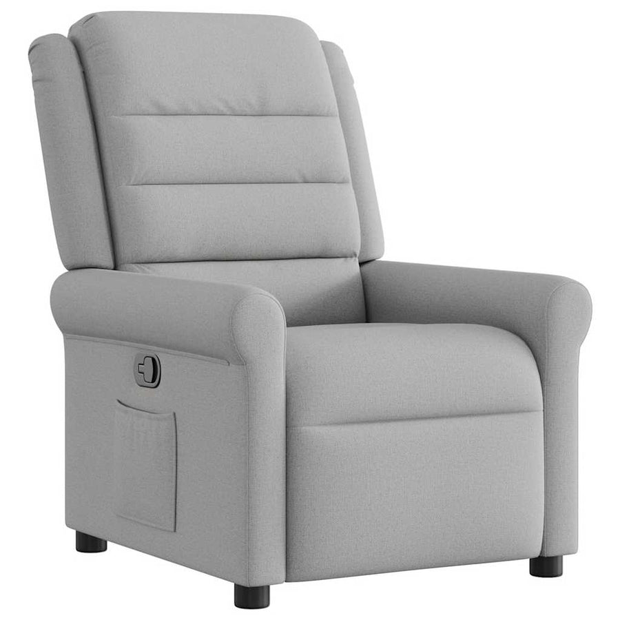 Fauteuil verstelbaar stof wolk grijs