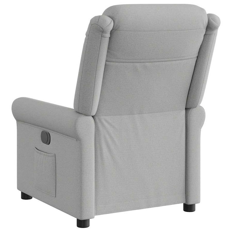 Fauteuil verstelbaar stof wolk grijs