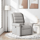 Fauteuil verstelbaar stof wolk grijs