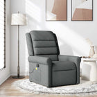 Massage Chair Dark Gray Fabric