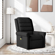 Massagestoel verstelbaar stof zwart 73x91x102 cm
