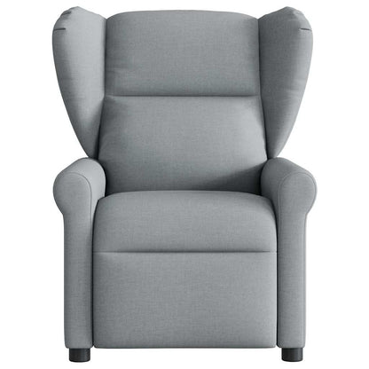 Fauteuil verstelbaar stof lichtgrijs