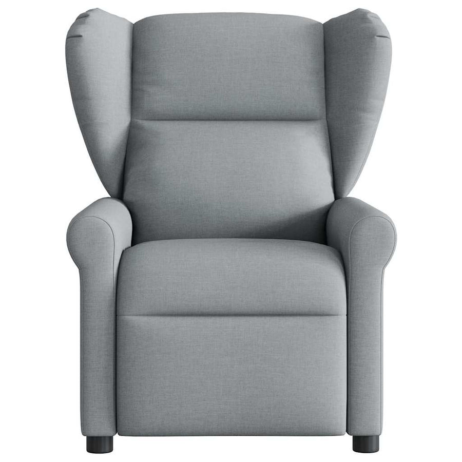 Fauteuil verstelbaar stof lichtgrijs