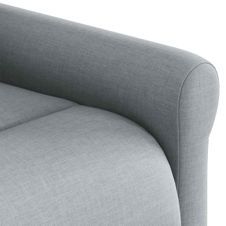 Fauteuil verstelbaar stof lichtgrijs