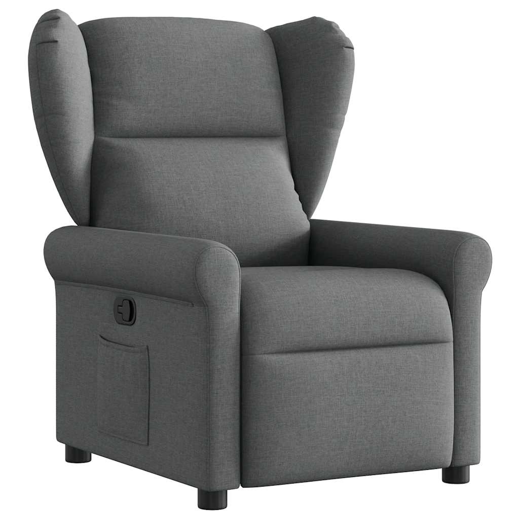 Fauteuil verstelbaar stof donkergrijs