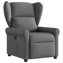 Fauteuil verstelbaar stof donkergrijs